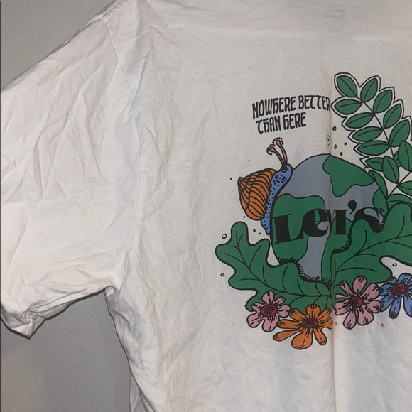 Levi's White Short Sleeve Tee with Logo - Picture 8 of 9